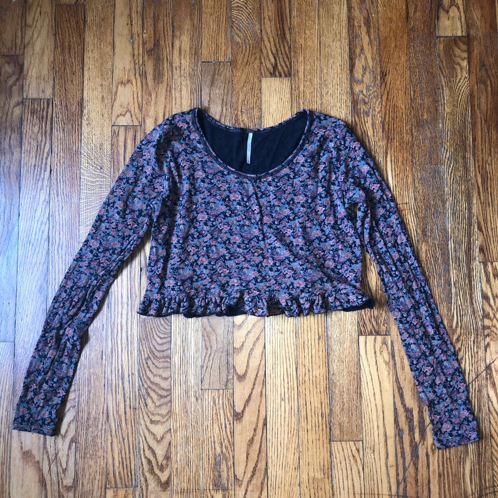 Free People | Floral Crop Top | S